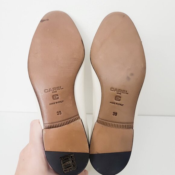 Carel Paris Corail Mary Janes in Nappa Beige Noir 39 8 - Picture 8 of 8